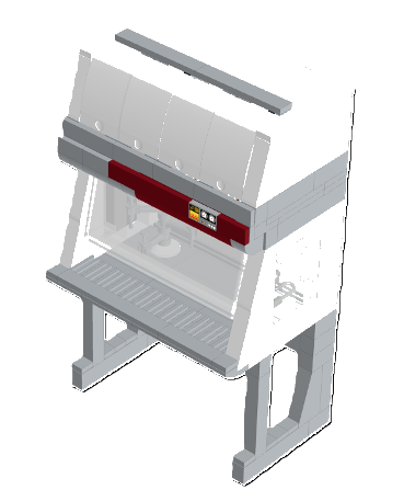 LEGO laminar flow cabinet model