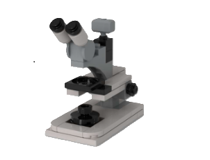 LEGO microscope model